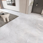 Peel and Stick Vinyl Floor Low Gloss PVC Flooring with Marble Look
