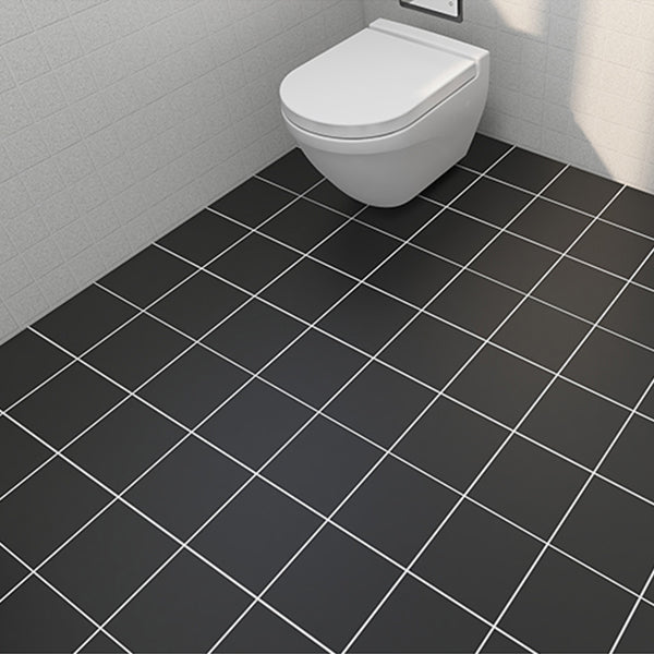 Modern Vinyl Planks Peel and Stick Grid Print PVC Flooring for the Bathroom