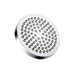 Modern Standard Shower Set Double Round Metal Adjustable Spray Pattern Shower Head