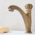Brass farmhouse sink faucet single-hole faucet knob handle bathroom faucet
