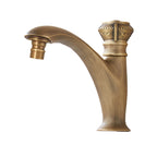 Brass farmhouse sink faucet single-hole faucet knob handle bathroom faucet