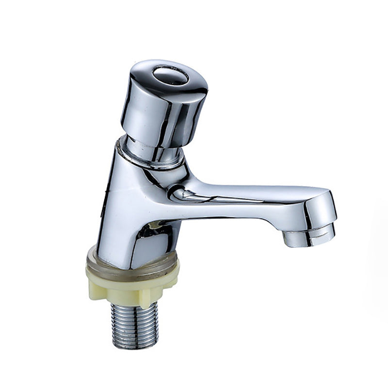 Modern sink faucet with brass knob handle, low arc, washbasin faucet