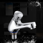 Modern sink faucet with brass knob handle, low arc, washbasin faucet