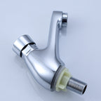 Modern sink faucet with brass knob handle, low arc, washbasin faucet