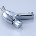 Modern sink faucet with brass knob handle, low arc, washbasin faucet