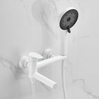 Wall-mounted metal bathtub faucet low arch single lever bathtub faucet trim