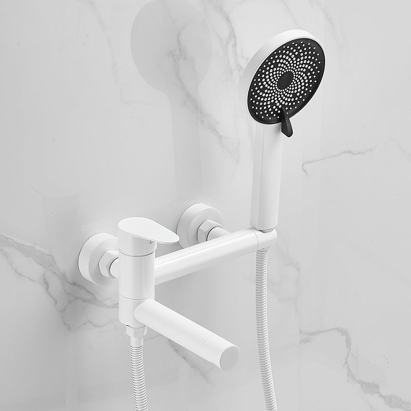 Wall-mounted metal bathtub faucet low arch single lever bathtub faucet trim