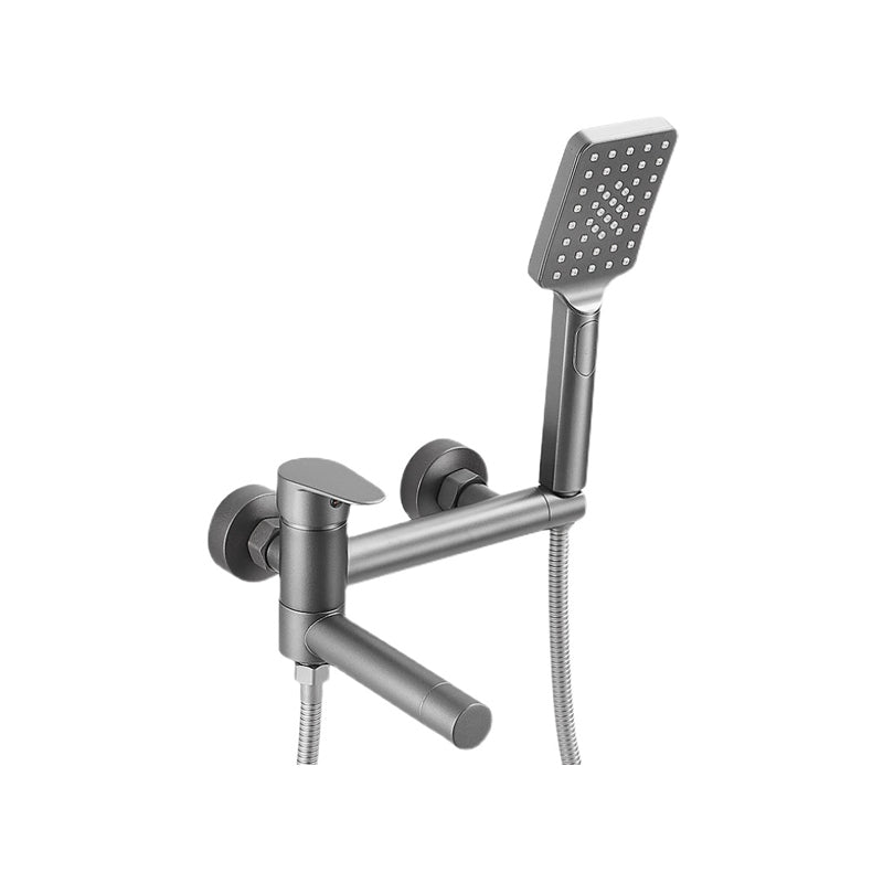 Wall-mounted metal bathtub faucet low arch single lever bathtub faucet trim