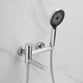 Wall-mounted metal bathtub faucet low arch single lever bathtub faucet trim