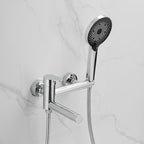 Wall-mounted metal bathtub faucet low arch single lever bathtub faucet trim