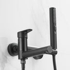 Wall-mounted metal bathtub faucet low arch single lever bathtub faucet trim