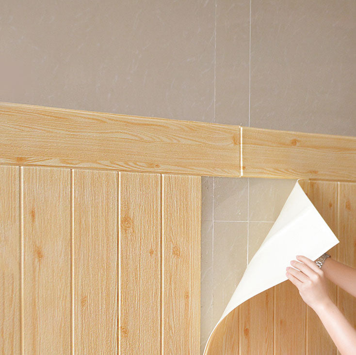 Polygon Peel and Stick Back Wall Tile PVC Wood Peel and Stick Tile