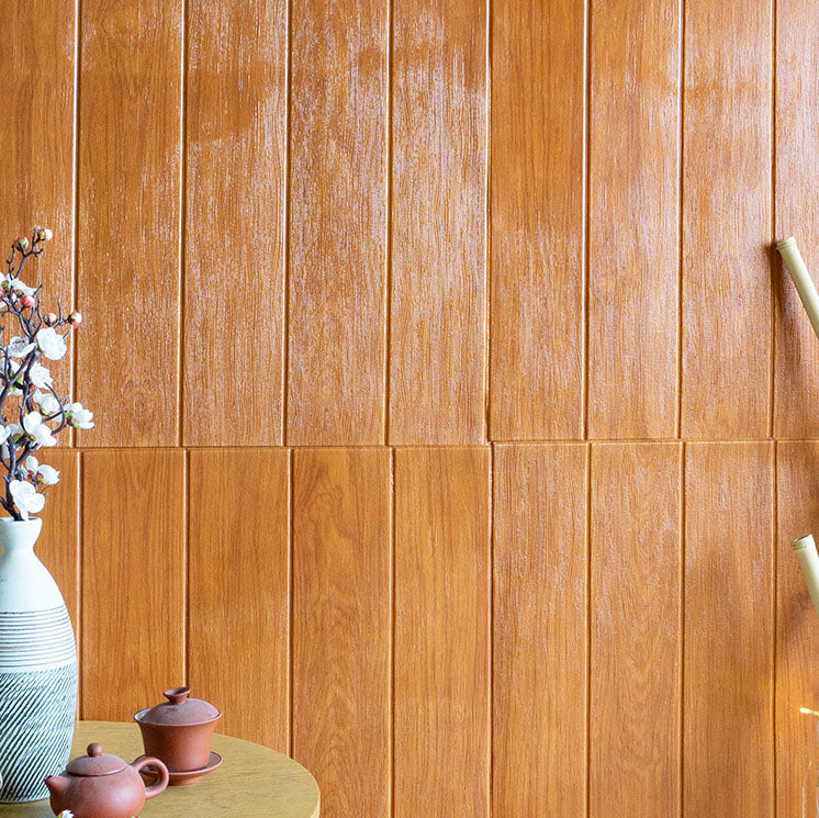 Polygon Peel and Stick Back Wall Tile PVC Wood Peel and Stick Tile