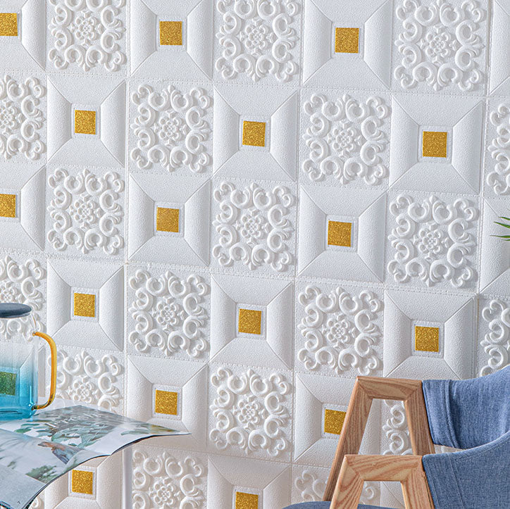 Modern Tin Wall Panel Smooth Wall Ceiling XPE Cotton Set of 1