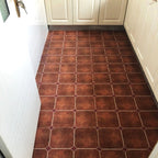 Peel and Stick PVC Floor Covering Matte Vinyl Flooring with Square Edge