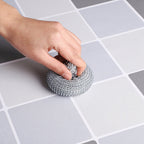 Modern Vinyl Floor Planks Peel & Stick Grid Print PVC Flooring