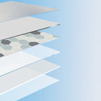 Modern vinyl floor planks peel & stick grid print PVC flooring