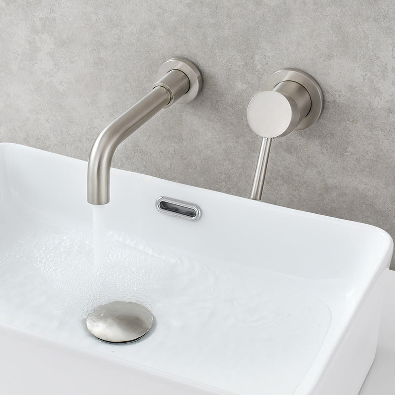 Single Hole Wall Mounted Bath Faucet Swivel Spout Basin Faucet