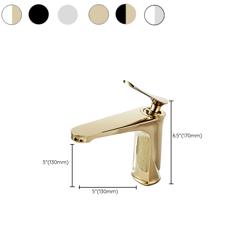 Luxury 1 Handle Sink Bathroom Faucet Round Brass Sink Faucet with Water Hose