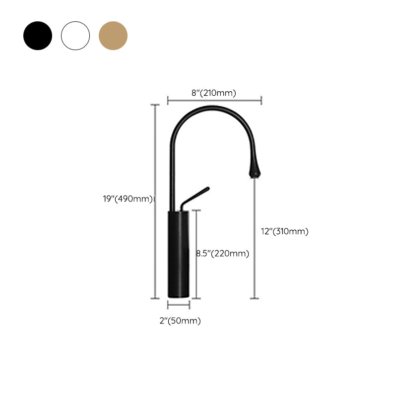 Glam Style Faucet Single Handle Basin Faucet for the Bathroom