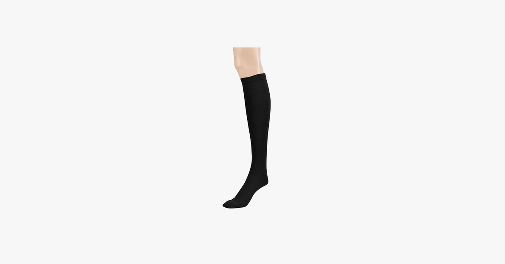 Knee-length slimming compression stockings