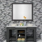 PVC Peel & Stick Tile Kitchen waterproof splash guard Peel and Stick Wall Tile Set of 18