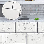 Polygon Metal Peel and Stick Back Wall Tile PVC Peel and Stick Tile for the Kitchen
