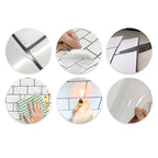 Polygon Metal Peel and Stick Back Wall Tile PVC Peel and Stick Tile for the Kitchen