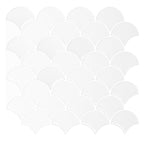 Polygon Metal Peel and Stick Back Wall Tile PVC Peel and Stick Tile for the Kitchen