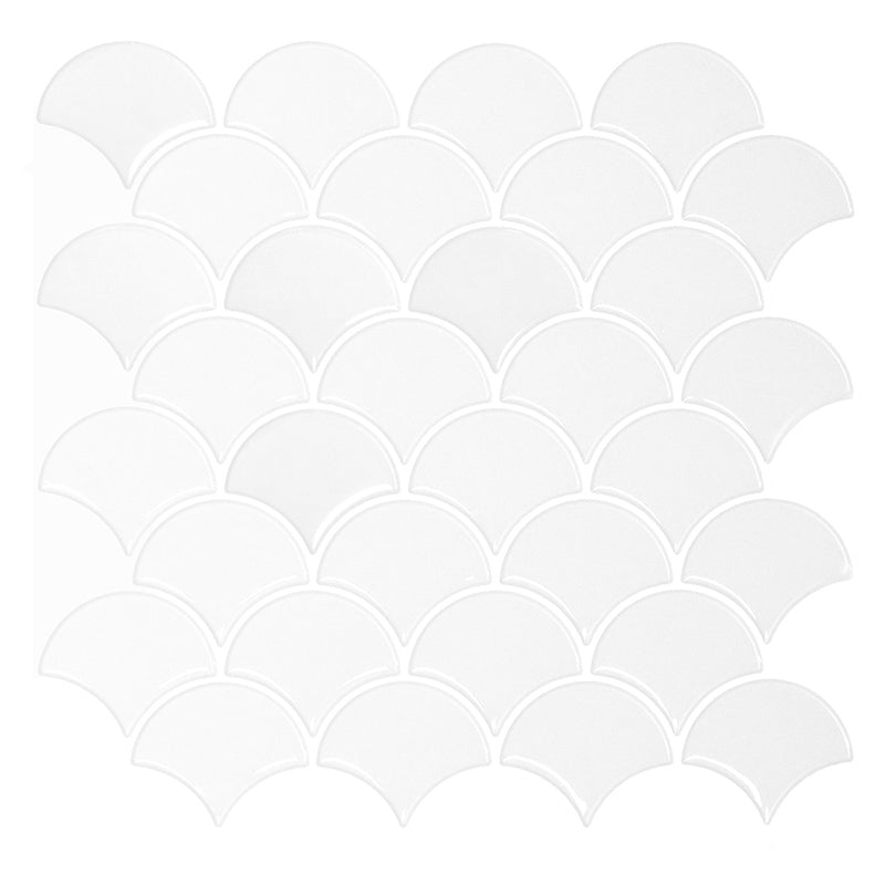 Polygon Metal Peel and Stick Back Wall Tile PVC Peel and Stick Tile for the Kitchen