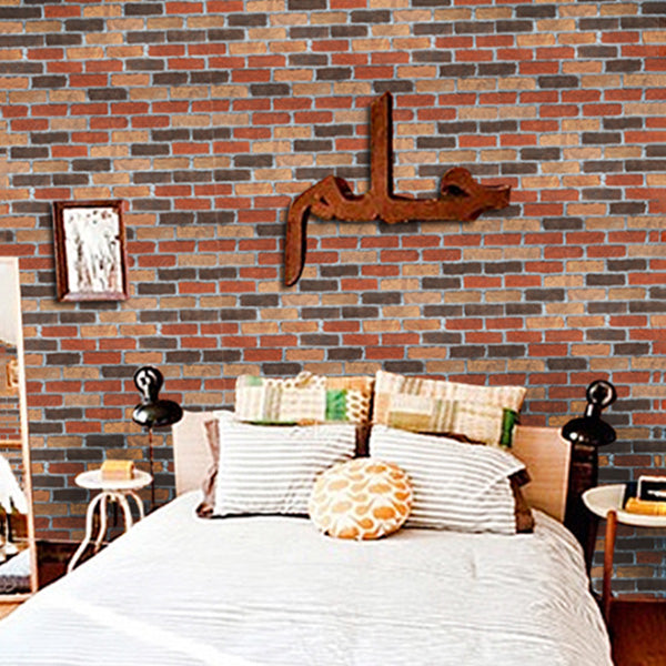 Country House Waterproof Wall Panels Wood Grain Bedroom and Living Room Wall Panels