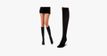 Knee-length slimming compression stockings