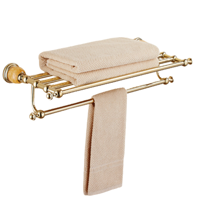 Contemporary brushed brass bathroom accessories as a single piece or as a set