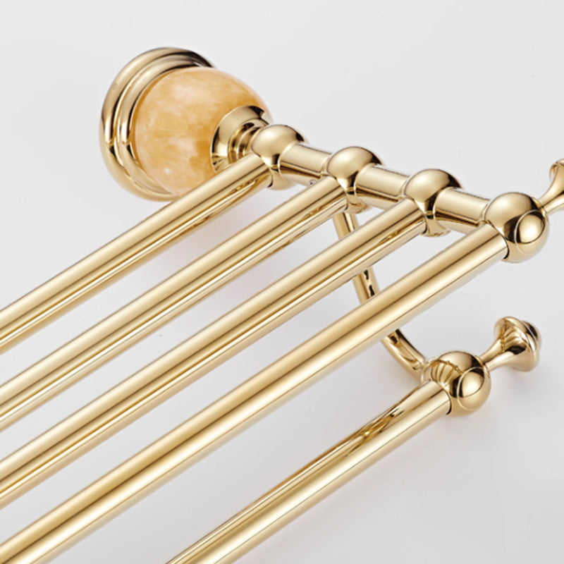 Contemporary brushed brass bathroom accessories as a single piece or as a set