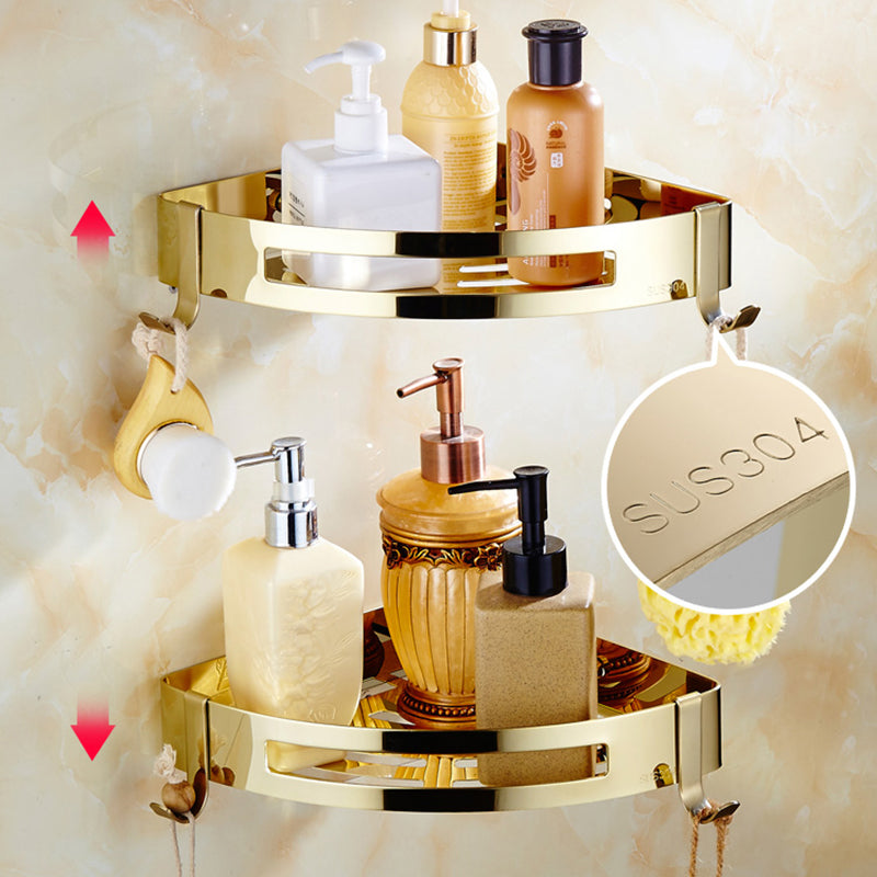 Contemporary brushed brass bathroom accessories as a single piece or as a set