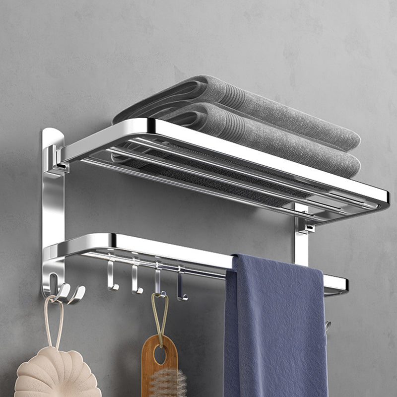 Contemporary Chrome Bathroom Hardware Set Polished Chrome Bathroom Set Made of Stainless Steel