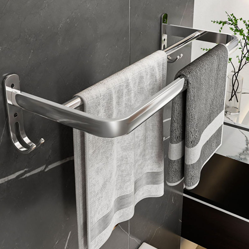 Contemporary Chrome Bathroom Hardware Set Polished Chrome Bathroom Set Made of Stainless Steel