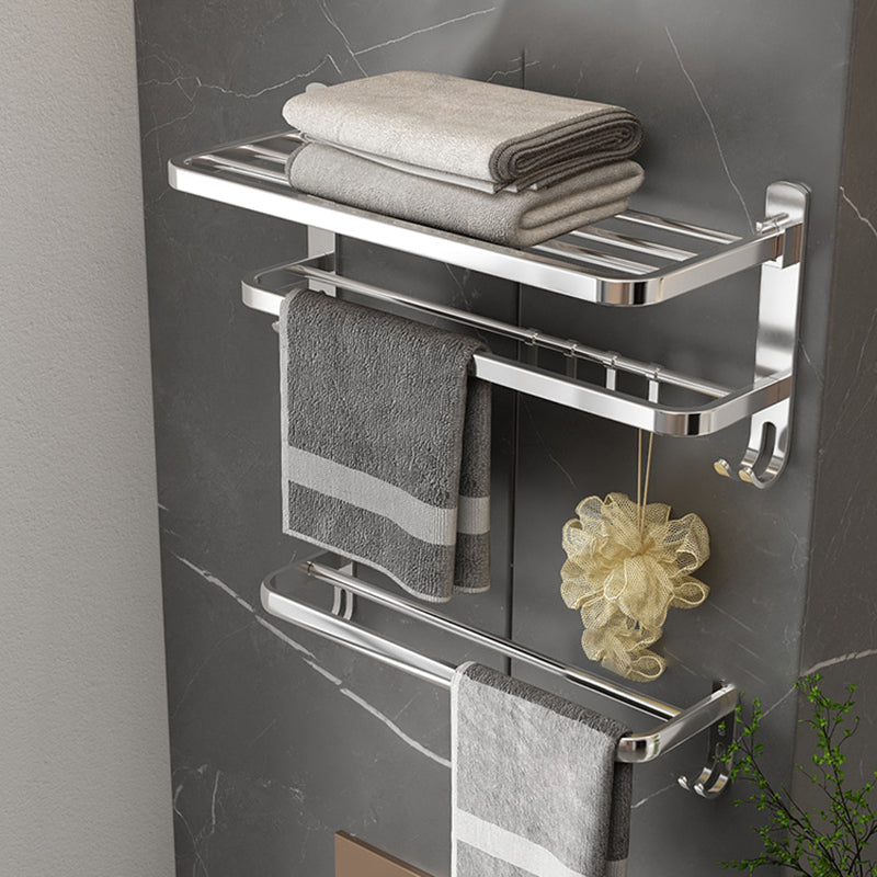 Contemporary Chrome Bathroom Hardware Set Polished Chrome Bathroom Set Made of Stainless Steel