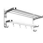 Contemporary Chrome Bathroom Hardware Set Polished Chrome Bathroom Set Made of Stainless Steel