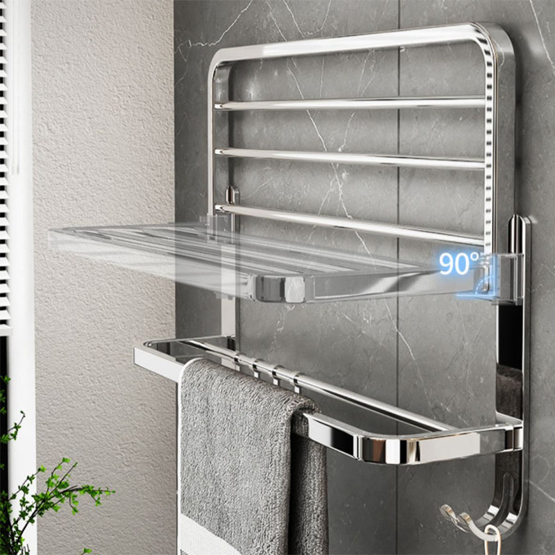 Contemporary Chrome Bathroom Hardware Set Polished Chrome Bathroom Set Made of Stainless Steel