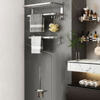 Contemporary Chrome Bathroom Hardware Set Polished Chrome Bathroom Set Made of Stainless Steel
