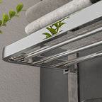 Contemporary Chrome Bathroom Hardware Set Polished Chrome Bathroom Set Made of Stainless Steel