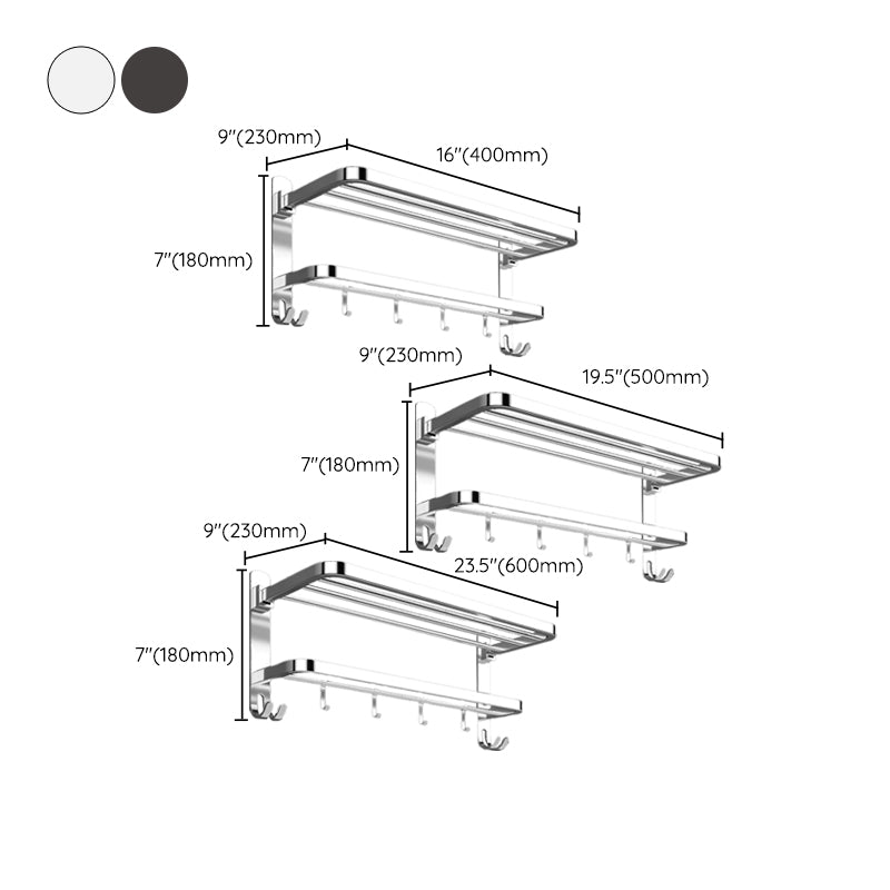 Contemporary Chrome Bathroom Hardware Set Polished Chrome Bathroom Set Made of Stainless Steel