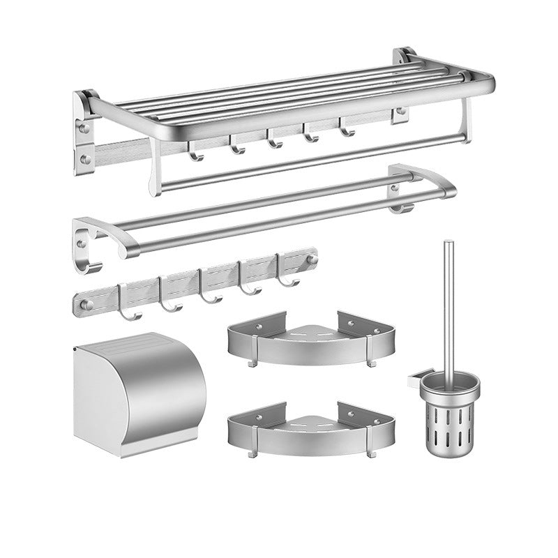 Contemporary Silver Bathroom Accessories as Individual Piece or in Set