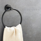 Matt Black Bathroom Accessory Set Stainless Steel Towel Bar/Paper Holder/Bath Towel Hook