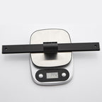 6-piece modern bathroom hardware set in matte black with bathroom shelf/towel holder & bathrobe hooks