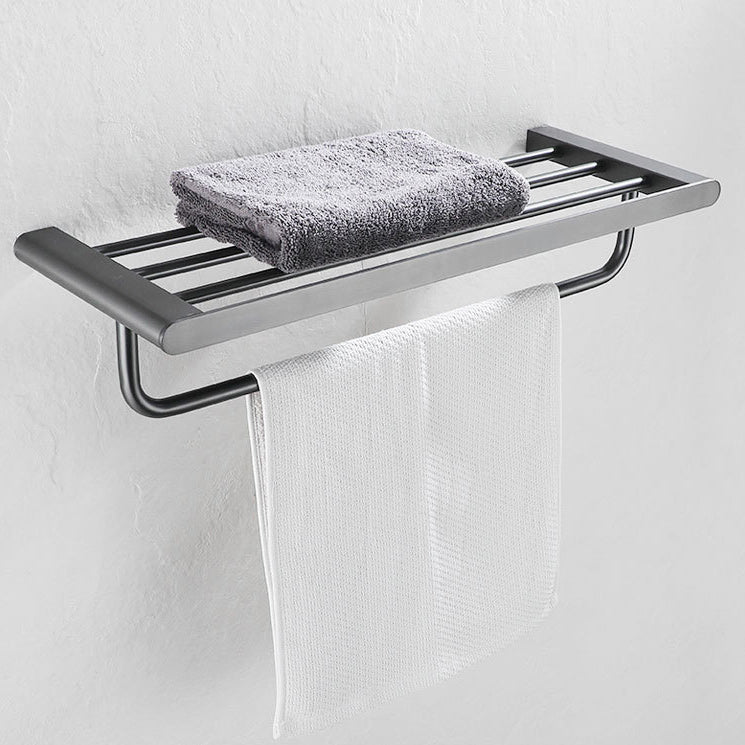 5-piece modern bathroom accessory set made of stainless steel with towel bar/robe hooks/paper holder