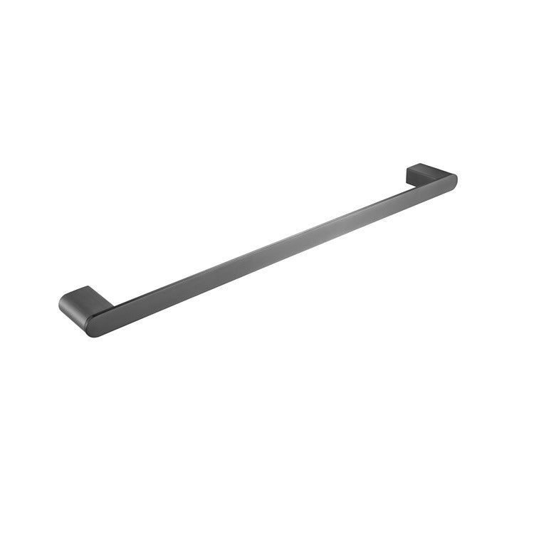 5-piece modern bathroom accessory set made of stainless steel with towel rail/robe hooks/toilet paper holder