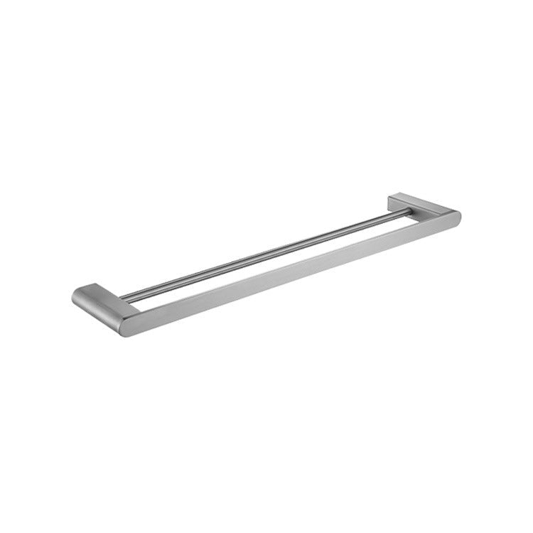 5-piece modern bathroom accessory set made of stainless steel with towel rail/robe hooks/toilet paper holder