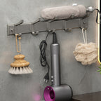 Modern Gray Bathroom Accessory Set Aluminum Stainless Steel Bathroom Shelf/Towel Hooks/Towel Bar